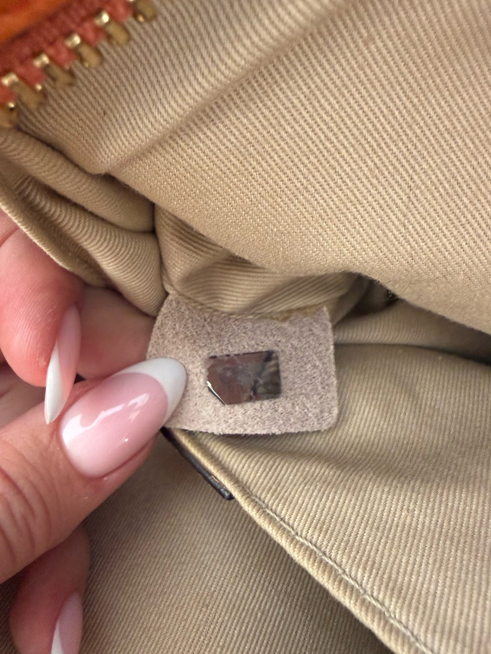 Chloe Orange & Tan Leather Satchel with Gold Hardware - Picture 11 of 13